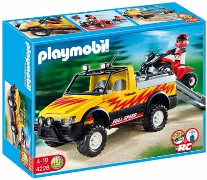 PLAYMOBIL Pick up & Quad de Course 4228