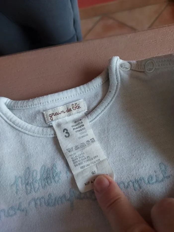 lot 6 tee shirts manches longues 3 mois - photo numéro 4