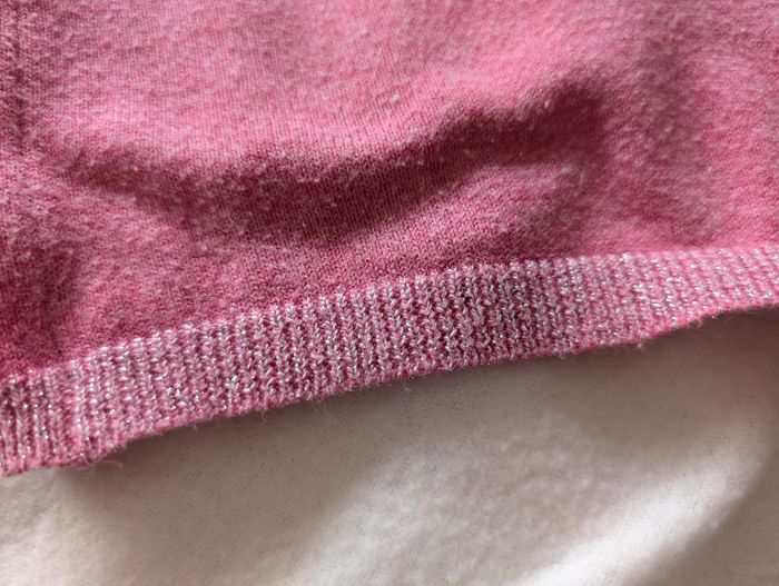 Gilet rose bonbon chiné - 4/5A - Tex - photo numéro 2