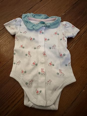 Body à col manches courtes Obaïbi naissance