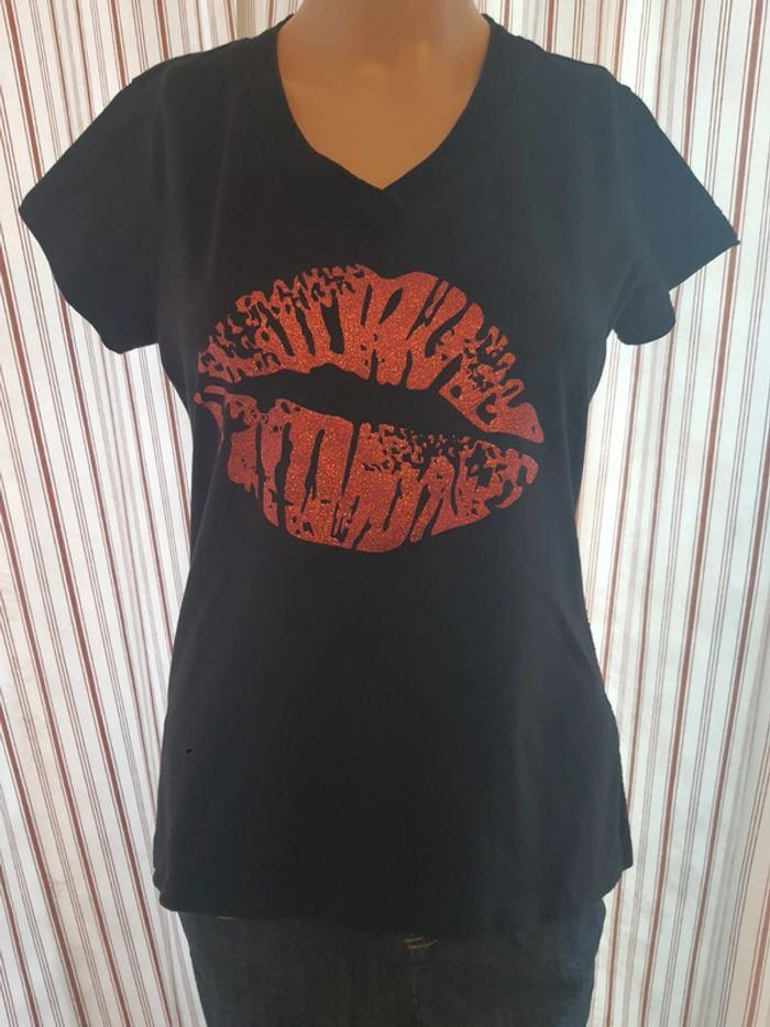 T-shirt de pyjama noir Hunkemöller taille S - photo numéro 3