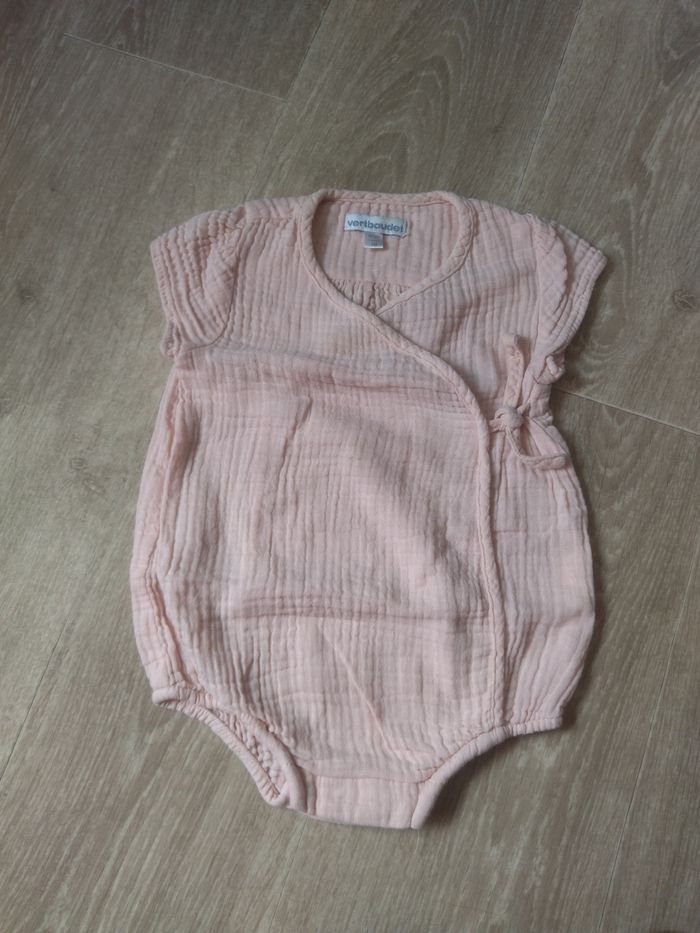 Body Vertbaudet gaze de coton 6 mois fille - photo numéro 2