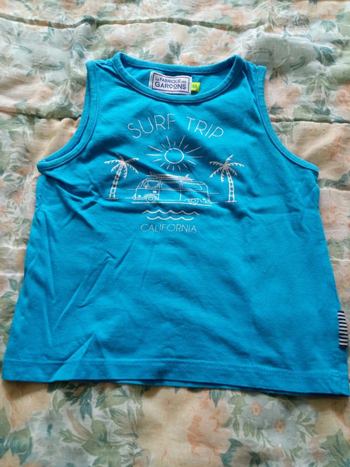 Débardeur la fabrique des garçons 4 ans.
