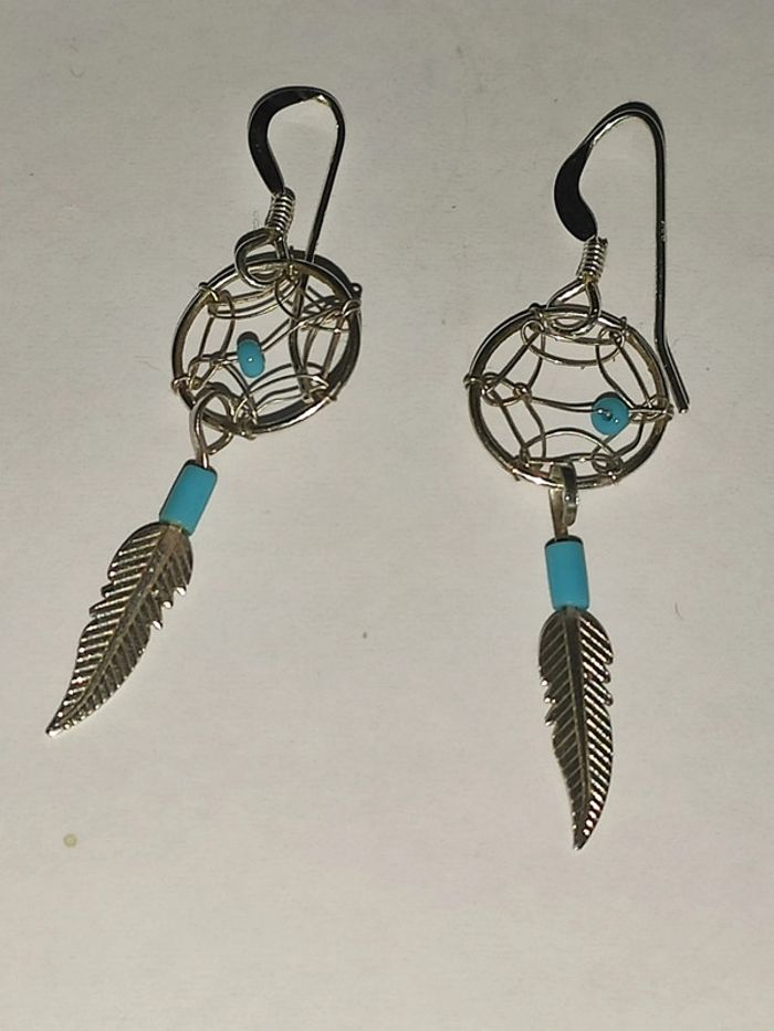 Boucles d'oreilles attrape rêve - photo numéro 8