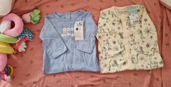 Lot de 2 Pyjamas Bébé 3 mois Inextenso Neufs avec étiquette