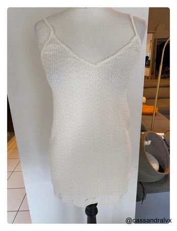 Débardeur blanc cassé Zara