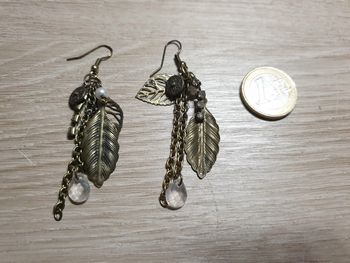 Magnifiques b o feuilles strass vintage