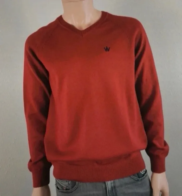 Pull fin marque aristow taille L couleur rouge rubis