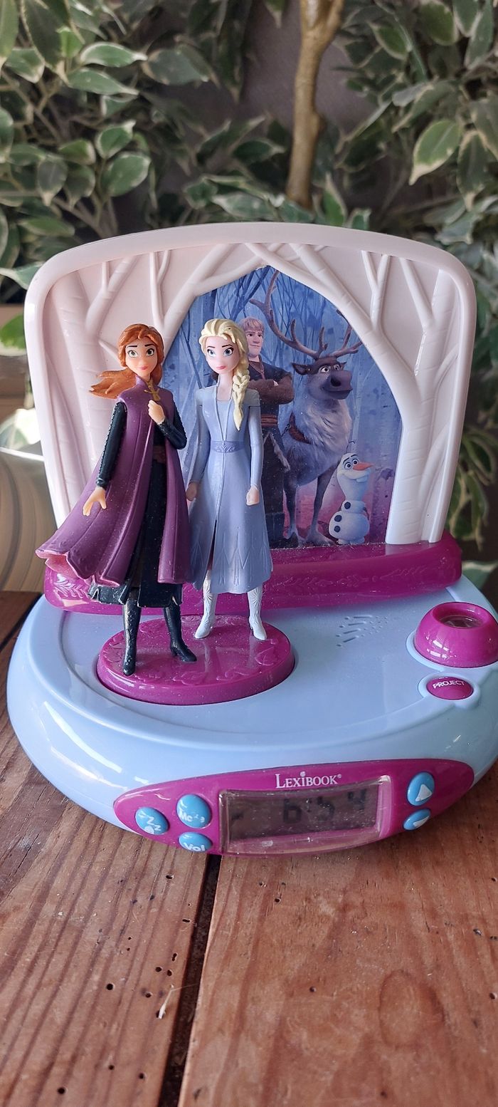 Radio réveil projecteur la reine des neiges - photo numéro 3