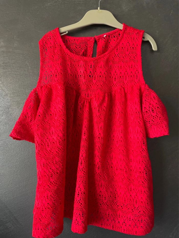 TEE shirt rouge femme - photo numéro 3