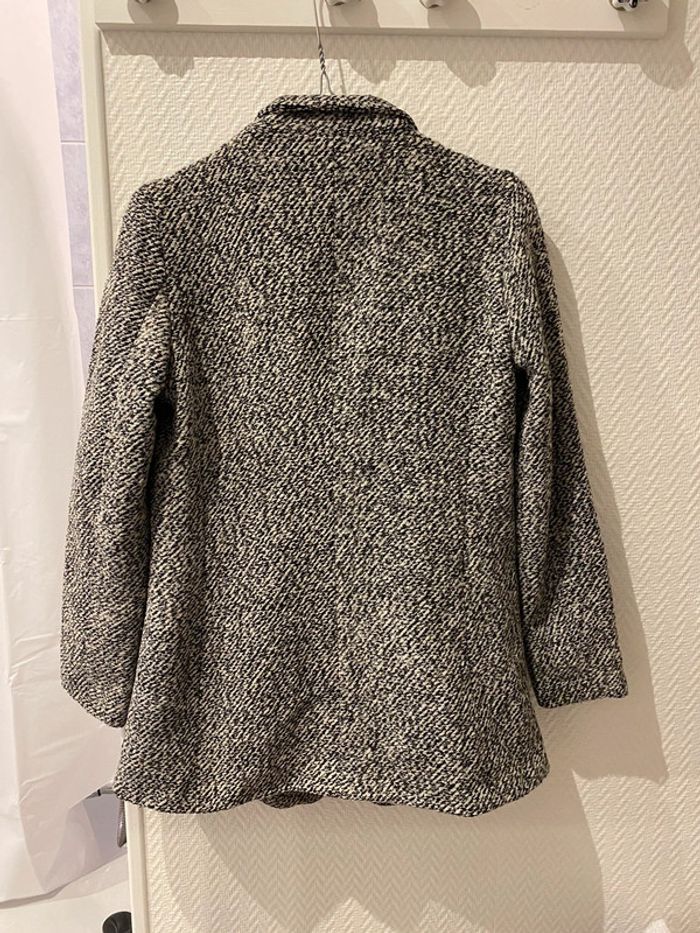 Manteau noir et blanc S - photo numéro 2