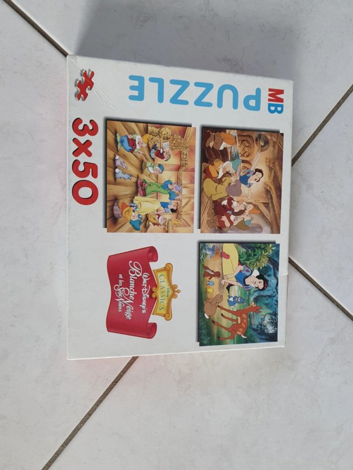 Pack de 3 puzzles blanche neige - photo numéro 2