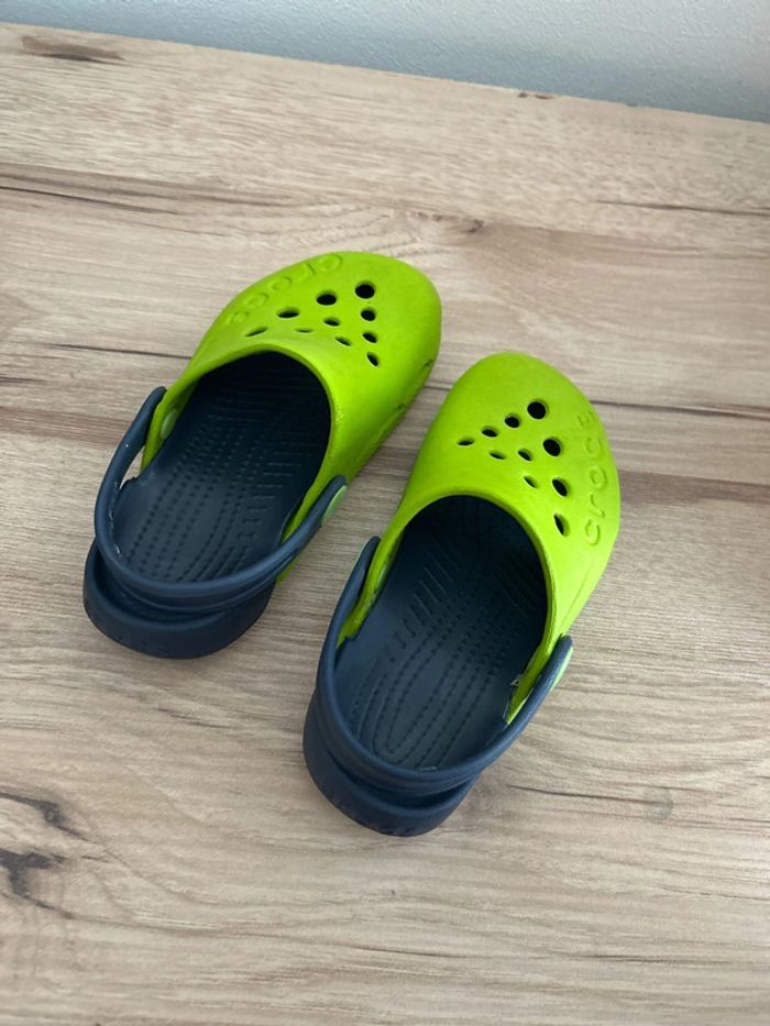 crocs vert et marine - photo numéro 4