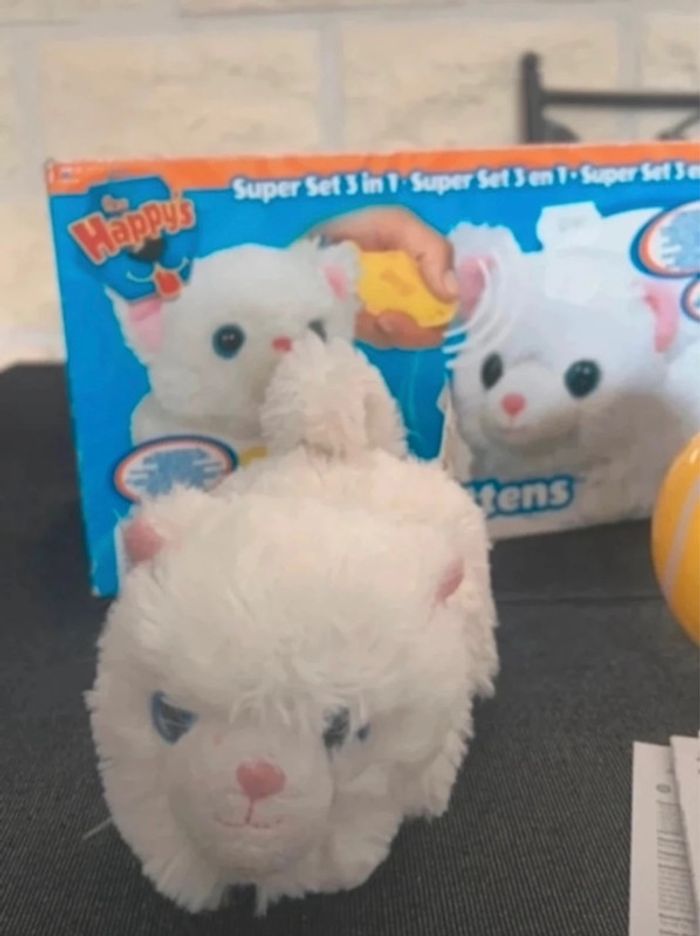 Chat interactif the happy's mittens avec sa balle - photo numéro 2