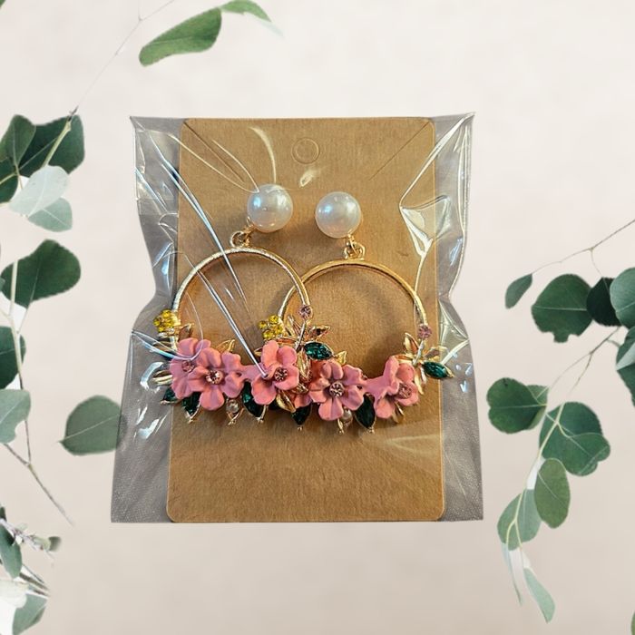 Boucles d'oreilles en alliage de zinc
