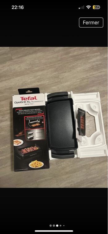 Plaque four pour optgrill XL tefal 