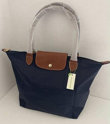 💕 sac fourre-tout longchamp authentique marine neuf taille L 