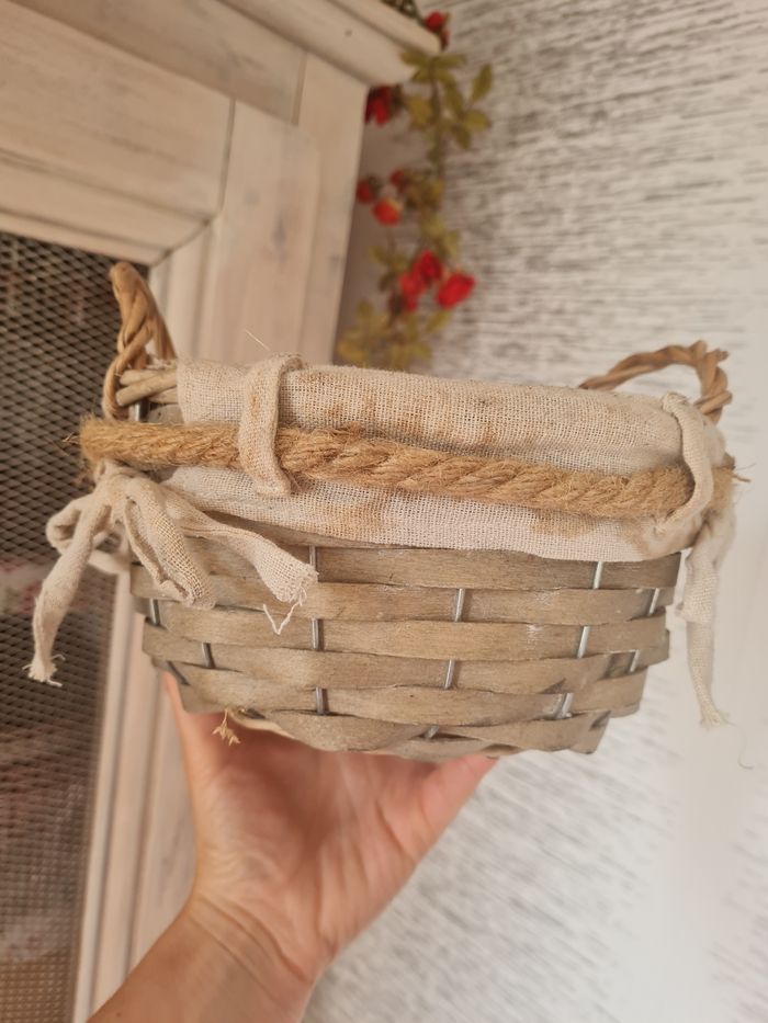 Joli petit panier osier - photo numéro 3