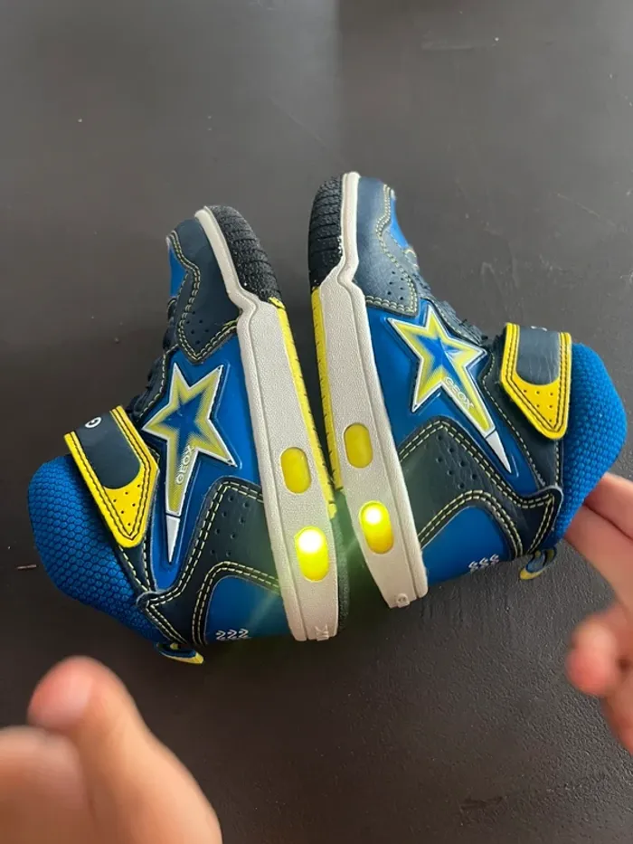 Geox J7447A- Gregg- Navy/lime- Basket montante - photo numéro 7