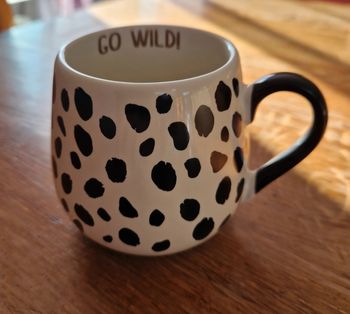 Mug Go Wild ! Noir et Blanc 350 ml, Neuf