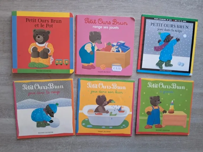 Lot de livres petit ours brun