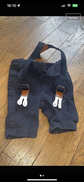 Pantalon avec bretelle