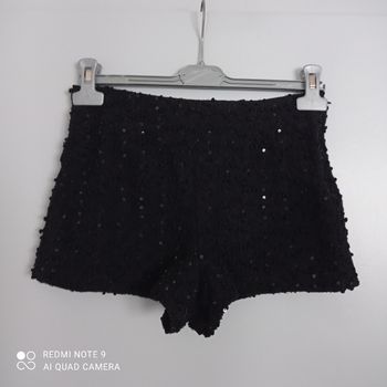 Short noir sequins t34/36