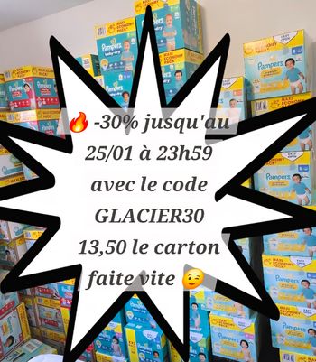 Pampers Neufs – Promo -30% - Taille 2 à 7