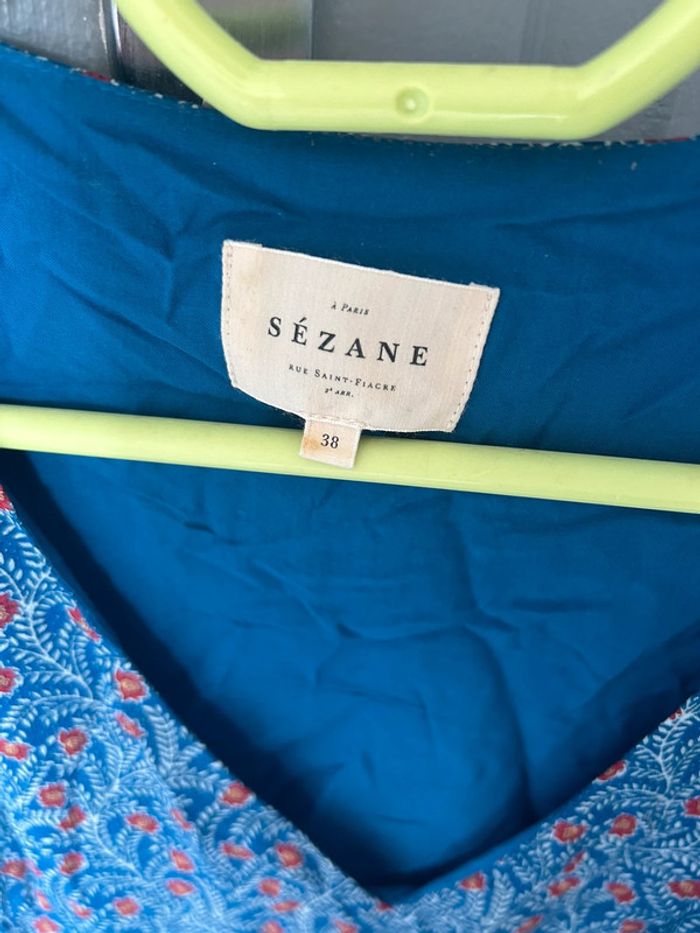 Robe Sézane Evy palermo bleu T. 38 - photo numéro 4