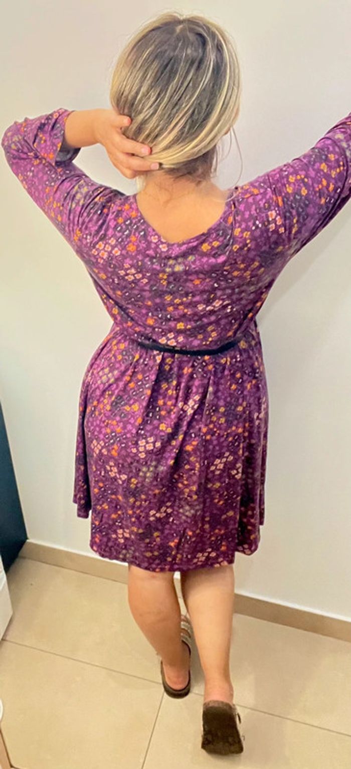 đž Robe fleurie violette â les girls les boys Taille M - photo numĂ©ro 6
