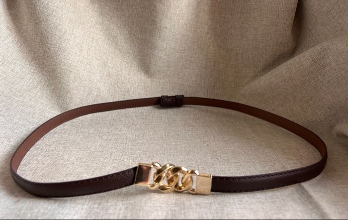 Ceinture fine marron avec boucle dorée tendance - NEUVE - photo numéro 7