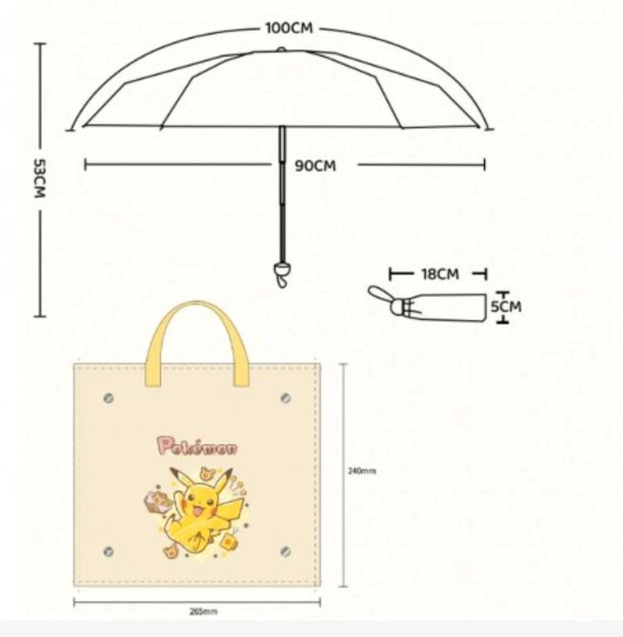 Pokemon pikachu parapluie - photo numéro 5