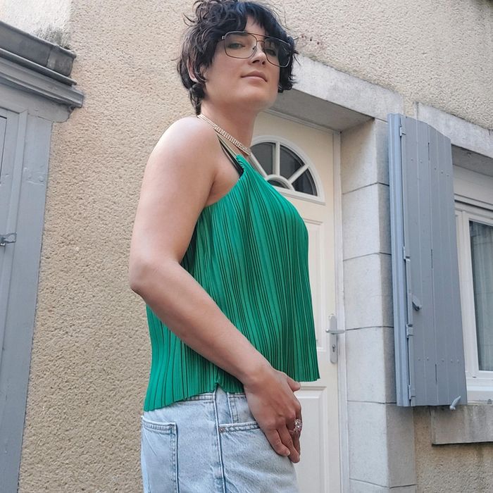 Joli haut plissé - photo numéro 2