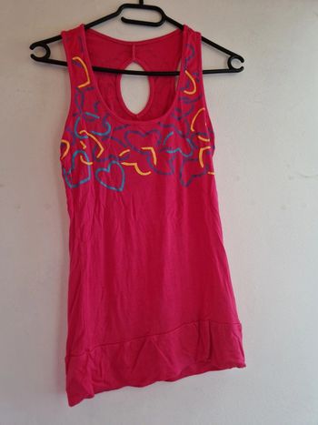 Débardeur rose fushia imprimé