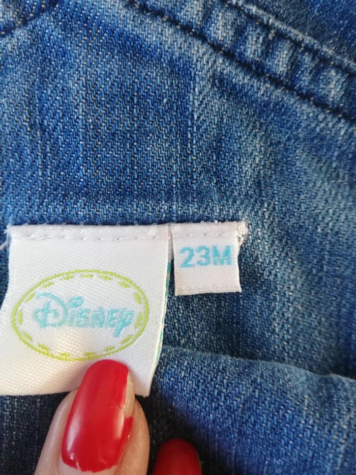 Robe salopette bleu Disney Winnie 23 mois - photo numéro 3