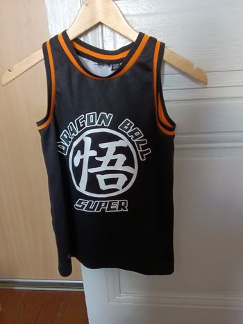 Débardeur dragon ball noir et multicolore