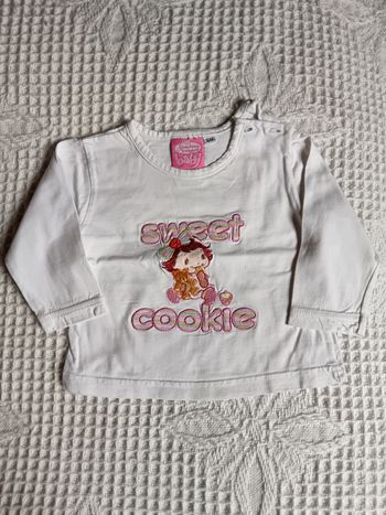 Tee-shirt ML fille 6 mois Strawberry