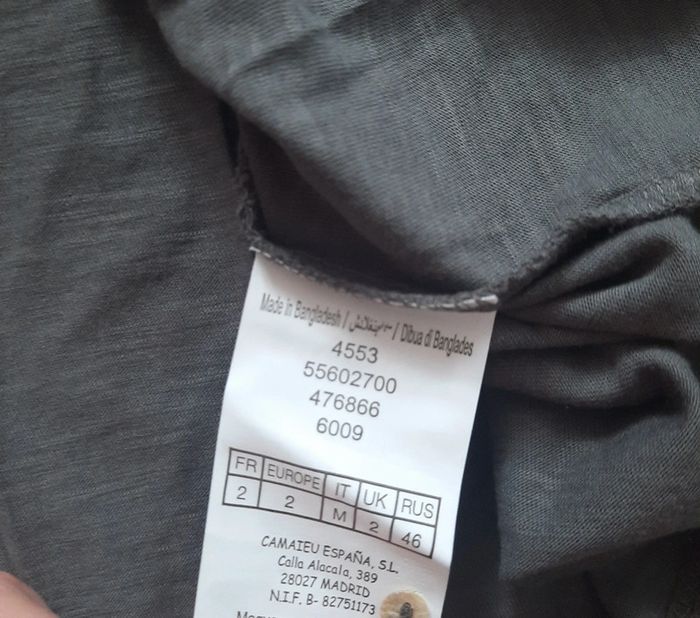 Lot de 2 tee-shirts 'Camaïeu' taille 2 - photo numéro 4