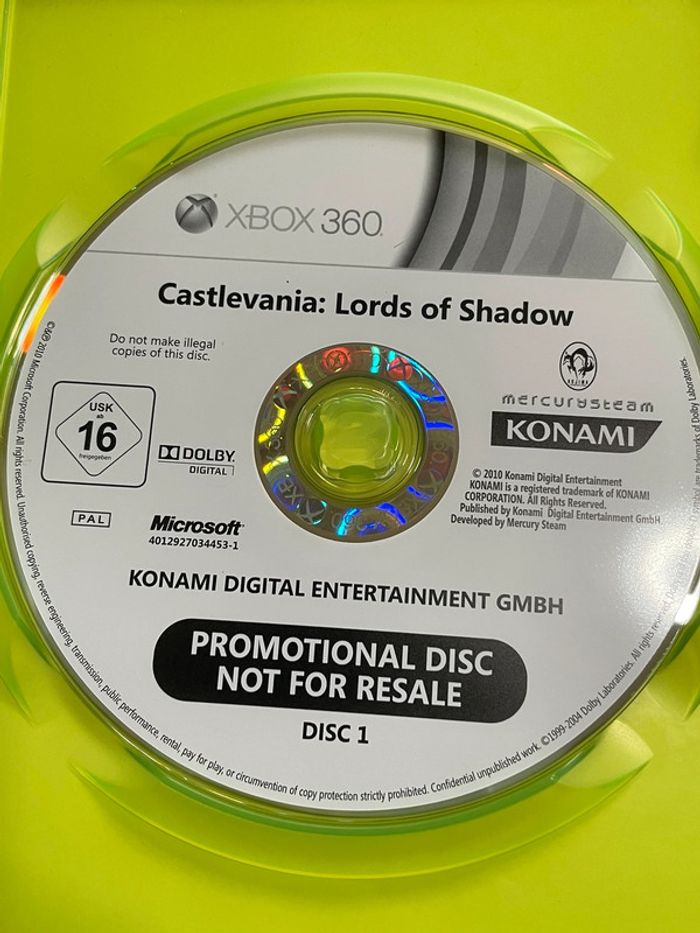 Castlevania: Lotds Of Shadow - Xbox 360 Promotional Copy UK Microsoft - photo numéro 4