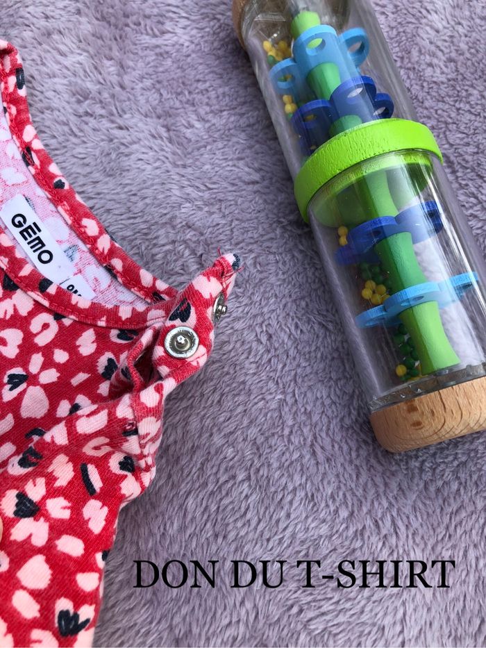 Robe type salopette - 9 mois - Gémo + don t-shirt - photo numéro 6