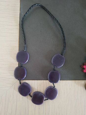 Collier palets violet