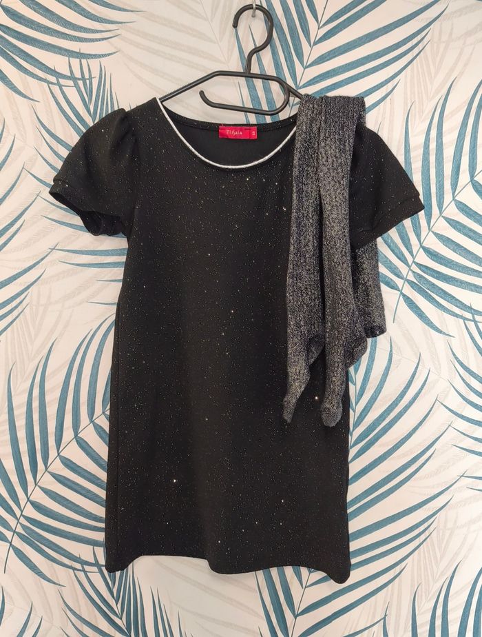 🌸 Robe pailletée avec collant - Tissaìa - 6 ans 🌸