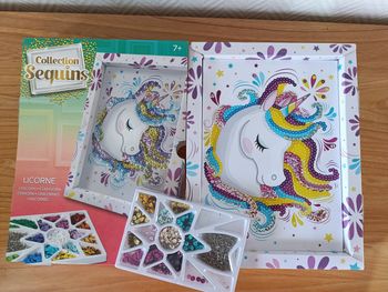 Tableau licorne sequins