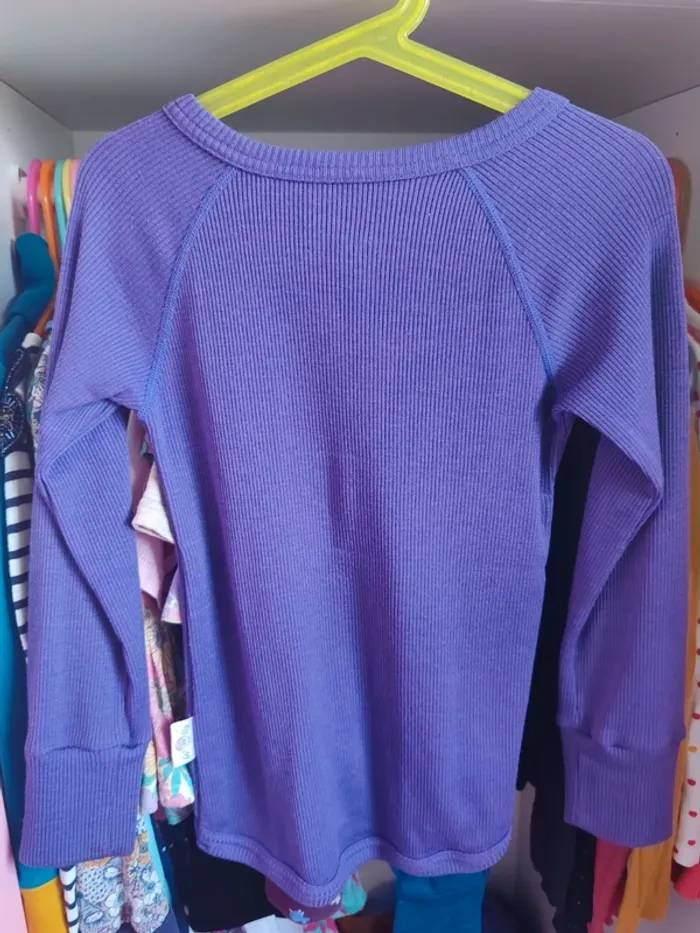 gilet pink wolly purple 5/7 ans - photo numéro 3
