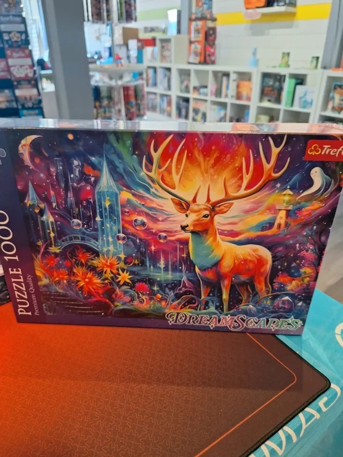 Puzzle 1000 pièces dream scapes cerf trefl
