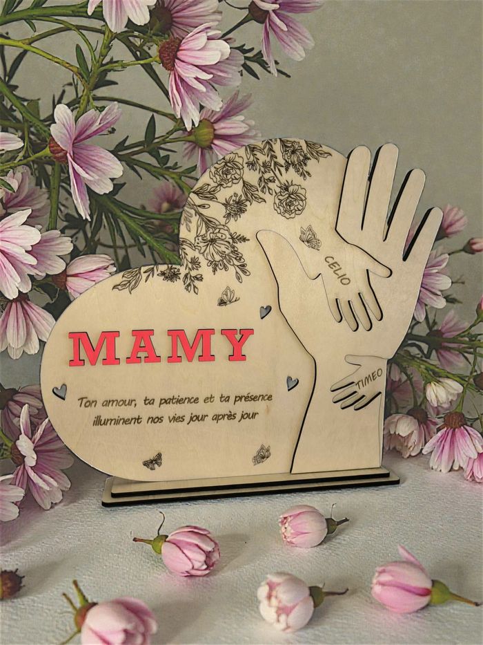 Décoration cœur mamie