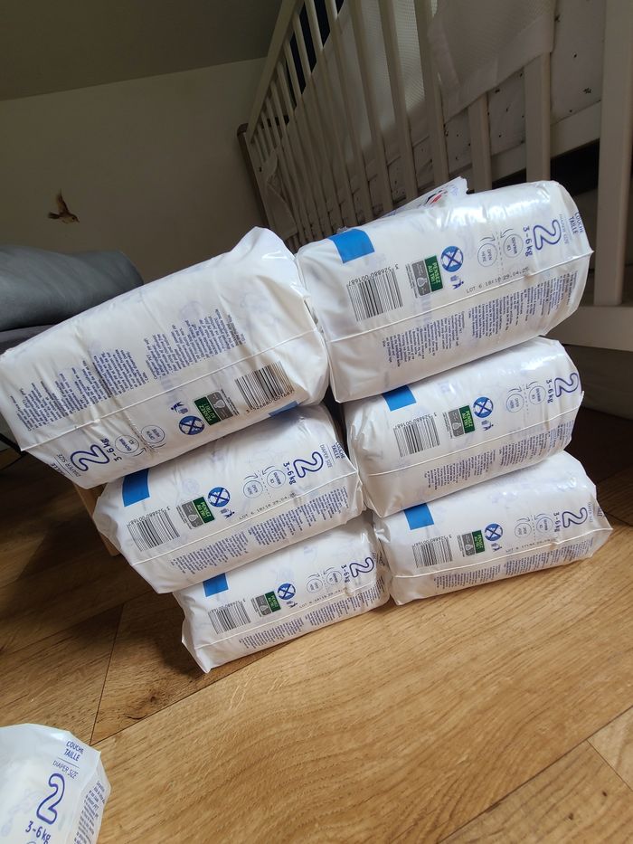 Lot de 6 paquets de couches taille 2 - photo numéro 3