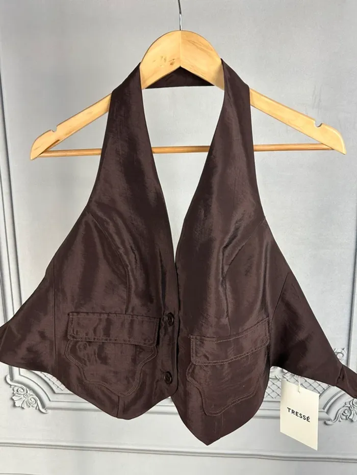 Veston Tressé Marron T2 / M neuf