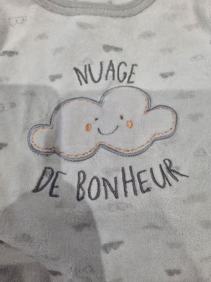 ​Pyjama/Dors-bien Gemo 3 mois "Nuage de Bonheur" Tres Bonne Etat - photo numéro 3