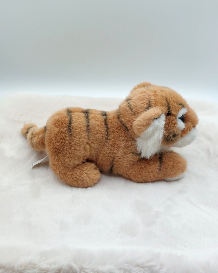 Vintage Peluche ancien doudou tigre TCC Continuity 1999 25/36 cm avec la queue - photo numéro 4